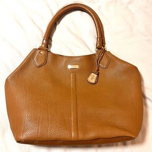 Cole Haan pebbled large leather hobo shoulder bag